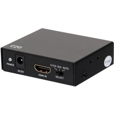 C2G HDMI Audio Extractor with TOSLINK, SPDIF and 3.5mm - 4K 60Hz