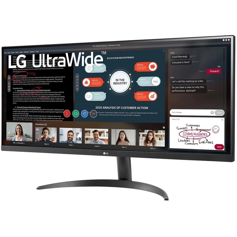 LG Ultrawide 34WP500-B 34" Class UW-UXGA LCD Monitor - 21:9