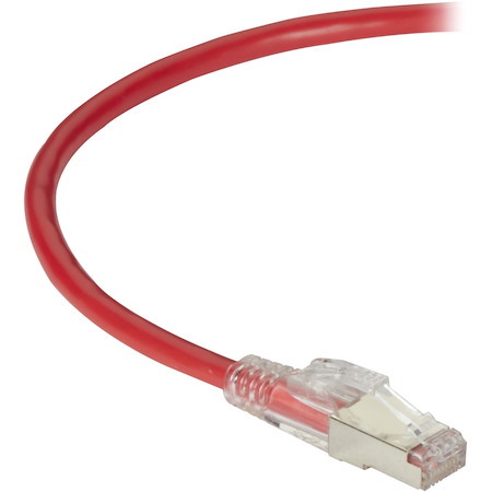 Black Box CAT6A 650-MHz Locking Snagless Patch Cable S/FTP CM PVC RD 10FT