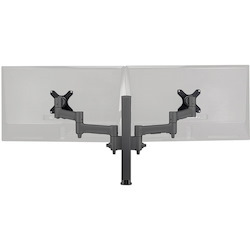 Atdec dual monitor desk mount - Black - Flat and Curved up to 32in - VESA 75x75, 100x100