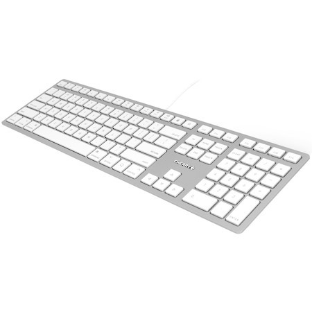 CHERRY KC 6000 SLIM FOR MAC Silver/White Wired Keyboard
