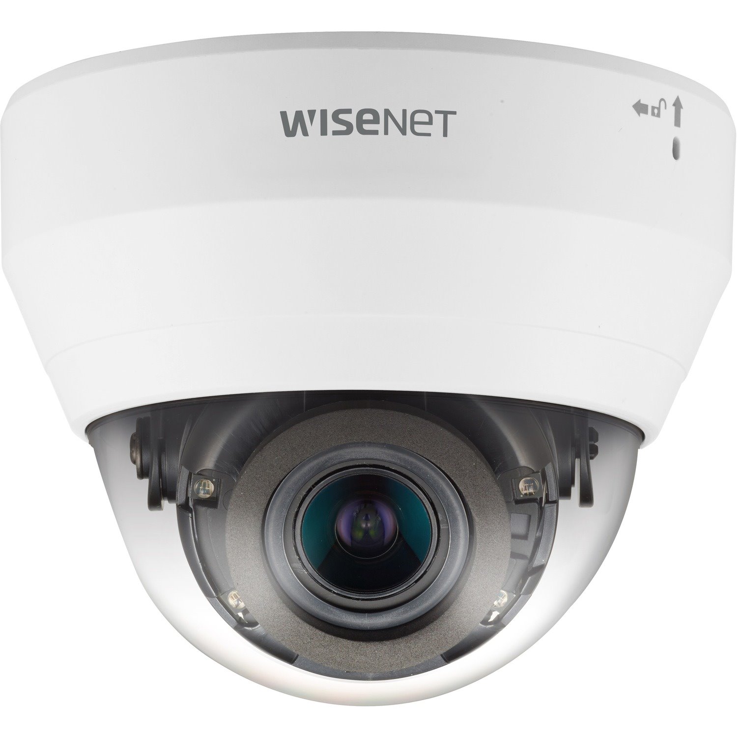 Wisenet QND-6082R 2 Megapixel HD Network Camera - Monochrome - Dome - White