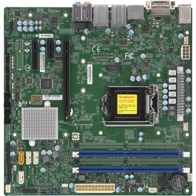 Supermicro X11SCQ-L Workstation Motherboard - Intel H310 Chipset - Socket H4 LGA-1151 - Micro ATX