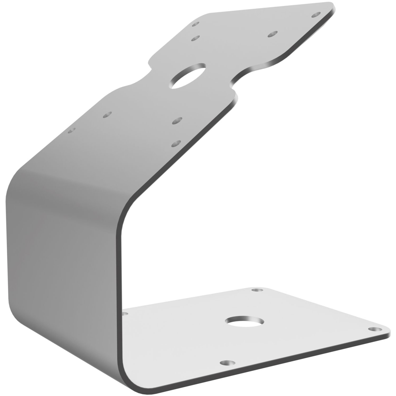 CTA Digital VESA Compatible Curved Stand &amp; Wall Mount Add-On (Silver)