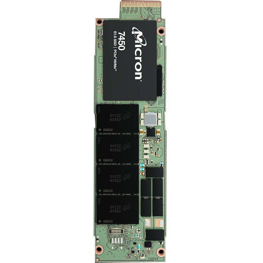 Micron 7450 PRO 1.92 TB Solid State Drive - E1.S - EDSFF Internal - PCI Express NVMe (PCI Express NVMe 4.0 x4) - Read Intensive - TAA Compliant