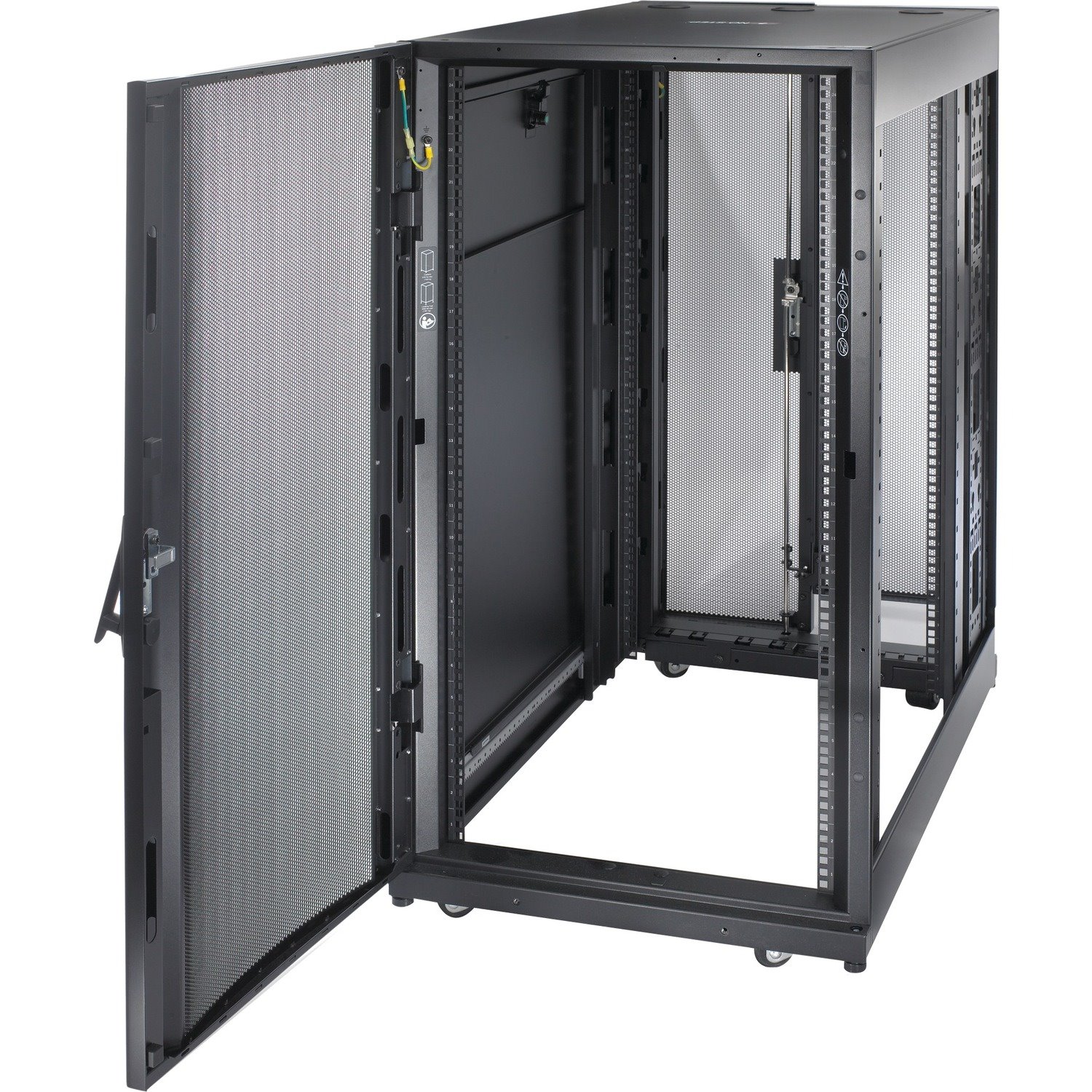 APC by Schneider Electric NetShelter SX, Server Rack Enclosure, 24U, Black, 1198.5H x 600W x 1070D mm