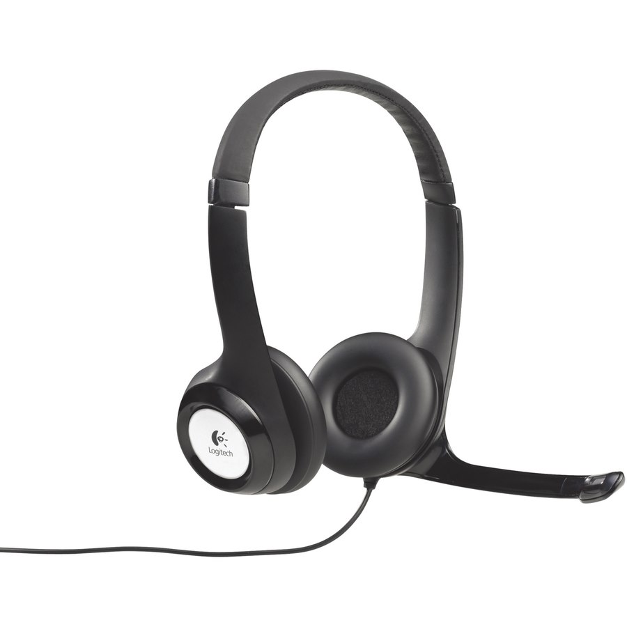 Logitech H390 Wired Over-the-head Stereo Headset - Black/Silver