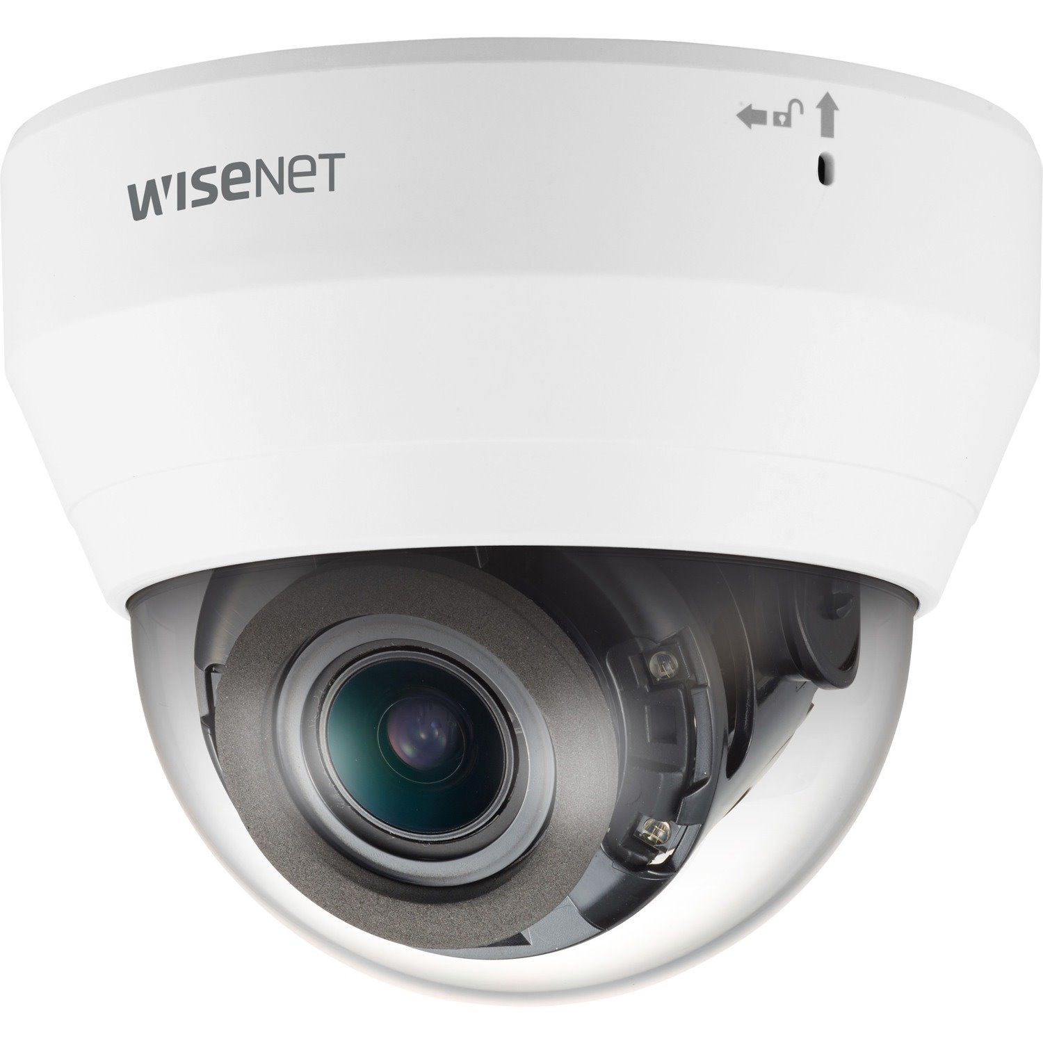 Wisenet QND-7082R 4 Megapixel Indoor Network Camera - Colour - Dome - White