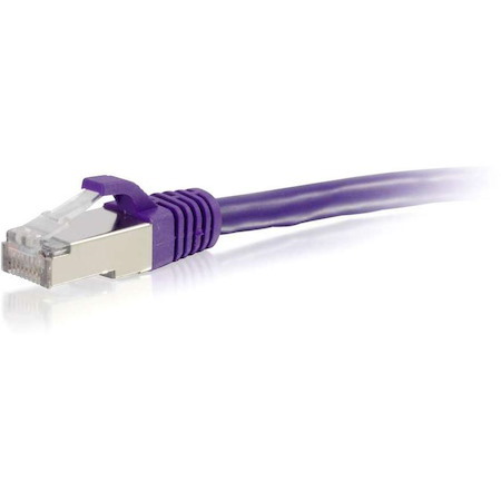 C2G 7ft Cat6 Snagless Shielded (STP) Ethernet Cable - Cat6 Network Patch Cable - PoE - Purple