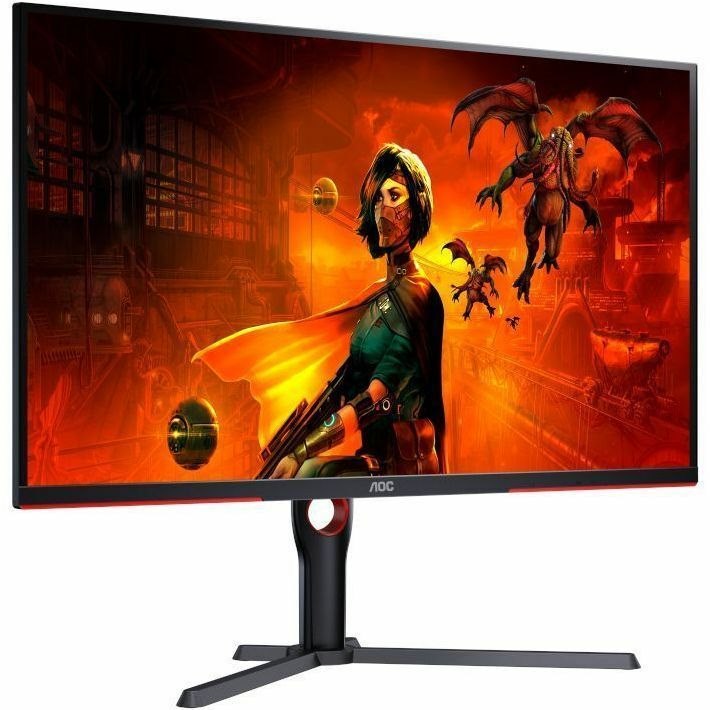 AOC AGON U32G3X 35" Class 4K UHD Gaming LED Monitor - 16:9 - Black, Red