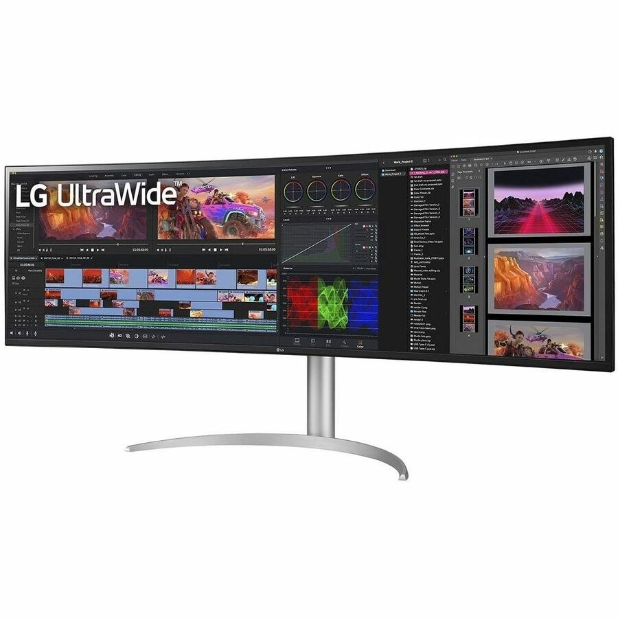 LG 49BQ95C-W 49" Class Dual Quad HD (DQHD) Curved Screen LCD Monitor - 32:9