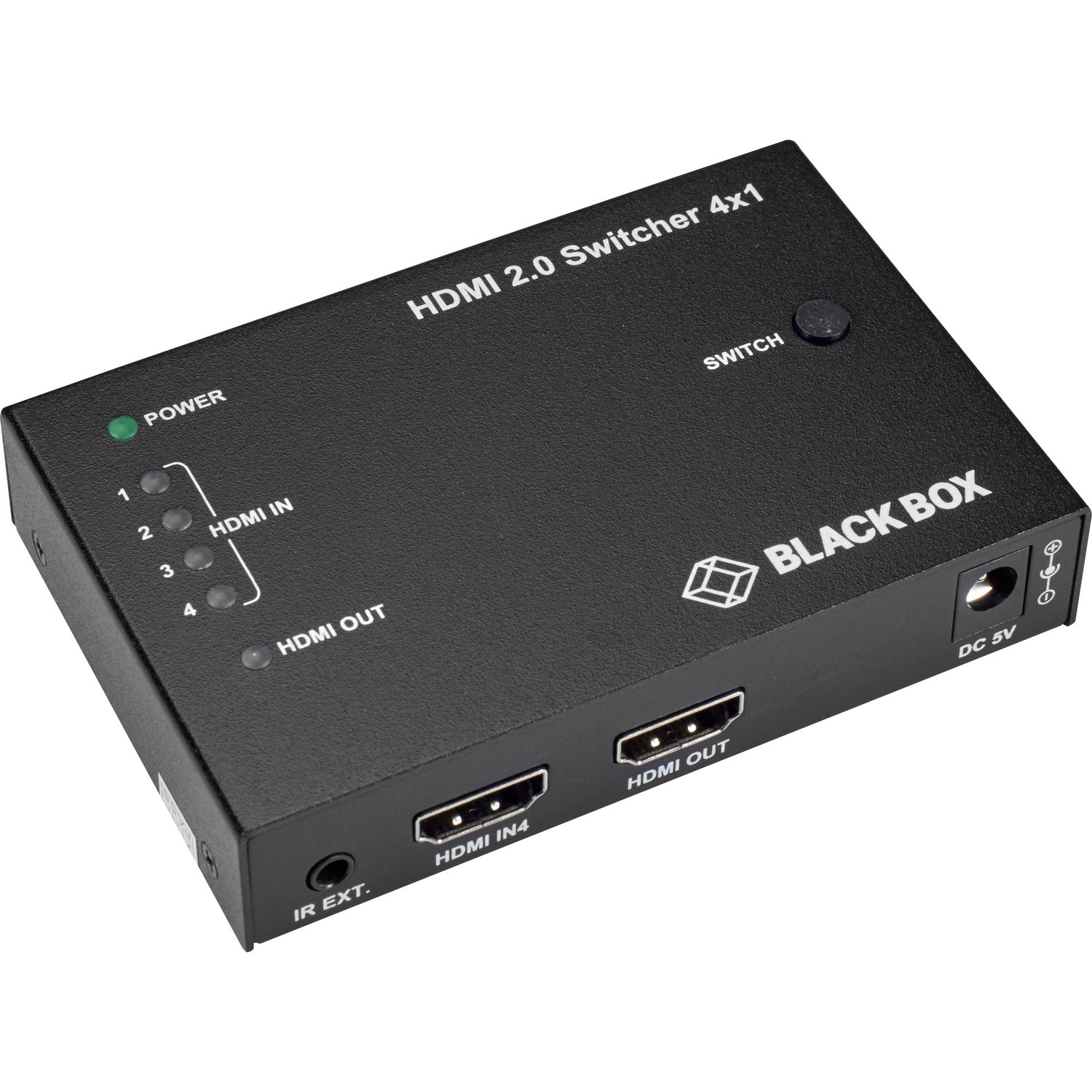 Black Box HDMI 2.0 4K Video Switch - 4x1