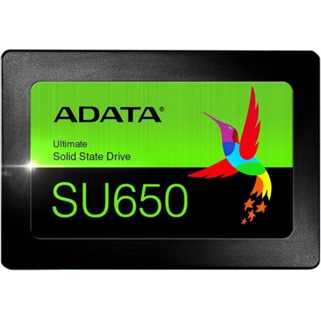 Adata Ultimate SU650 480 GB Solid State Drive - 2.5" Internal - SATA (SATA/600) - Black