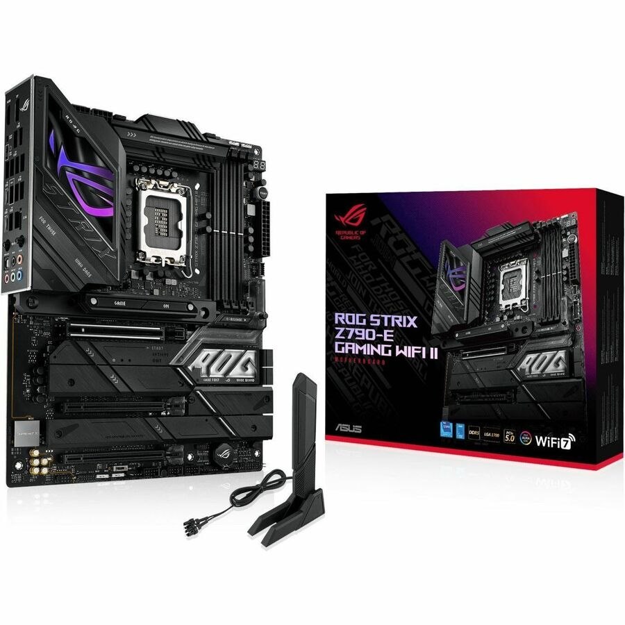 Asus ROG Strix Z790-E GAMING WIFI II Gaming Desktop Motherboard - Intel Z790 Chipset - Socket LGA-1700 - ATX