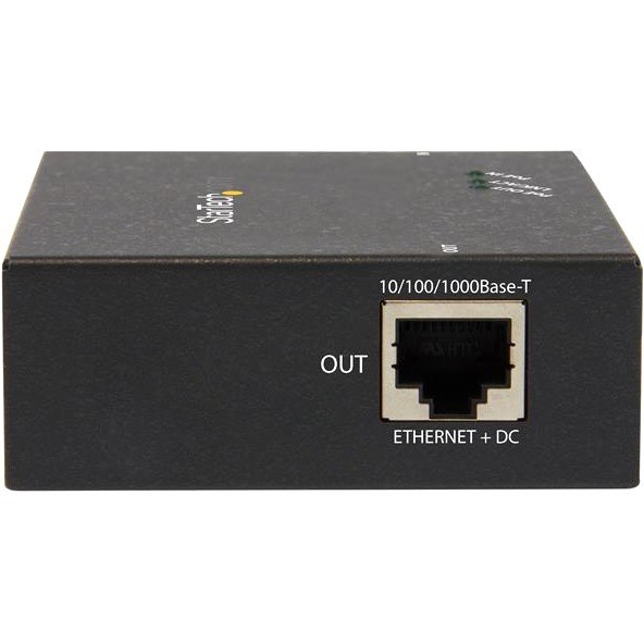 StarTech.com 1 Port Gigabit PoE+ Extender - 802.3at and 802.3af - 100 m (330 ft) - Power over Ethernet Extender - PoE Repeater Network Extender