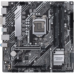 Asus Prime H570M-PLUS Desktop Motherboard - Intel H570 Chipset - Socket LGA-1200 - Intel Optane Memory Ready - Micro ATX