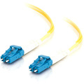 C2G-15m LC-LC 9/125 OS1 Duplex Singlemode Fiber Optic Cable (Plenum-Rated) - Yellow