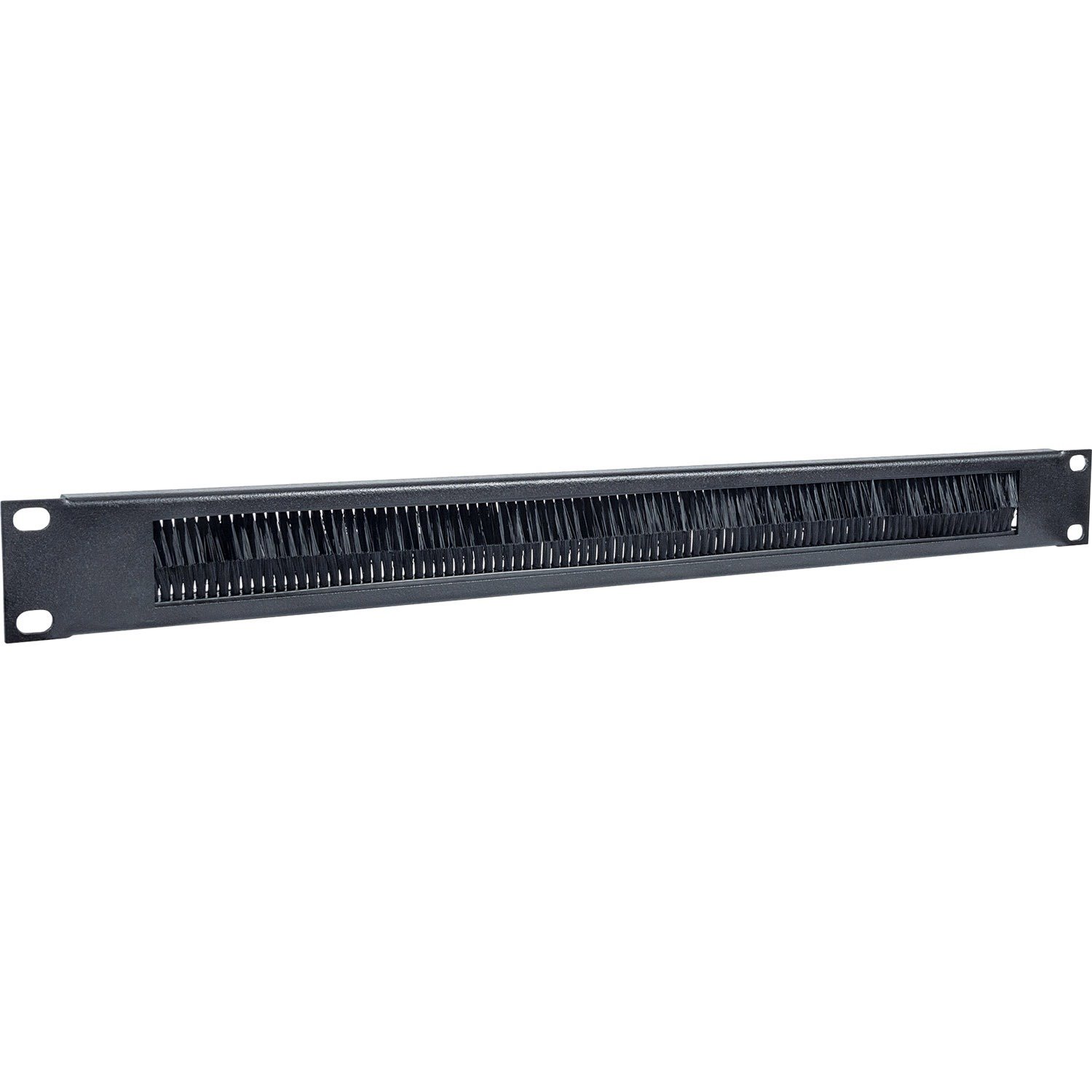 Intellinet 19" Cable Entry Panel, 1U, with Brush Insert, Black