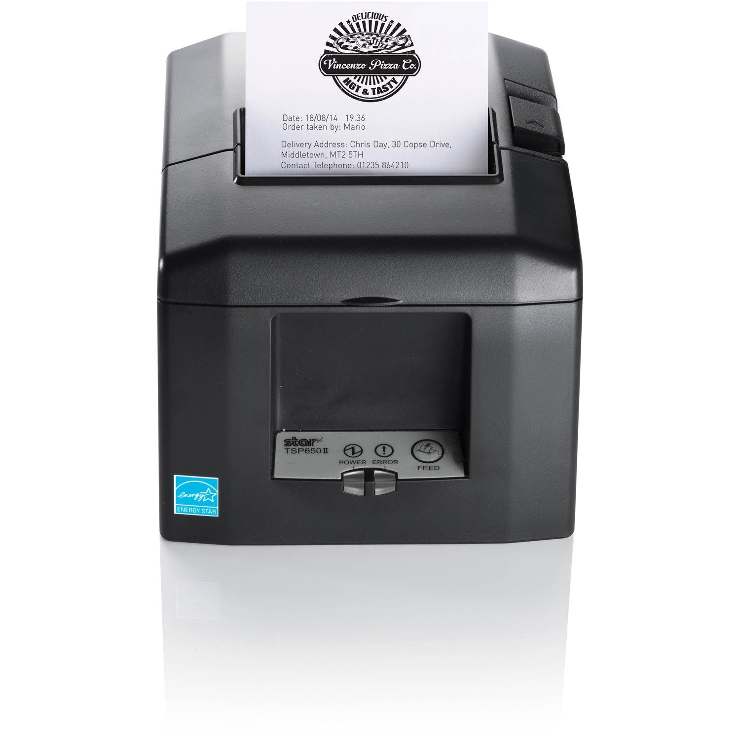 Star Micronics TSP654IIE Direct Thermal Printer - Monochrome - Wall Mount - Label Print