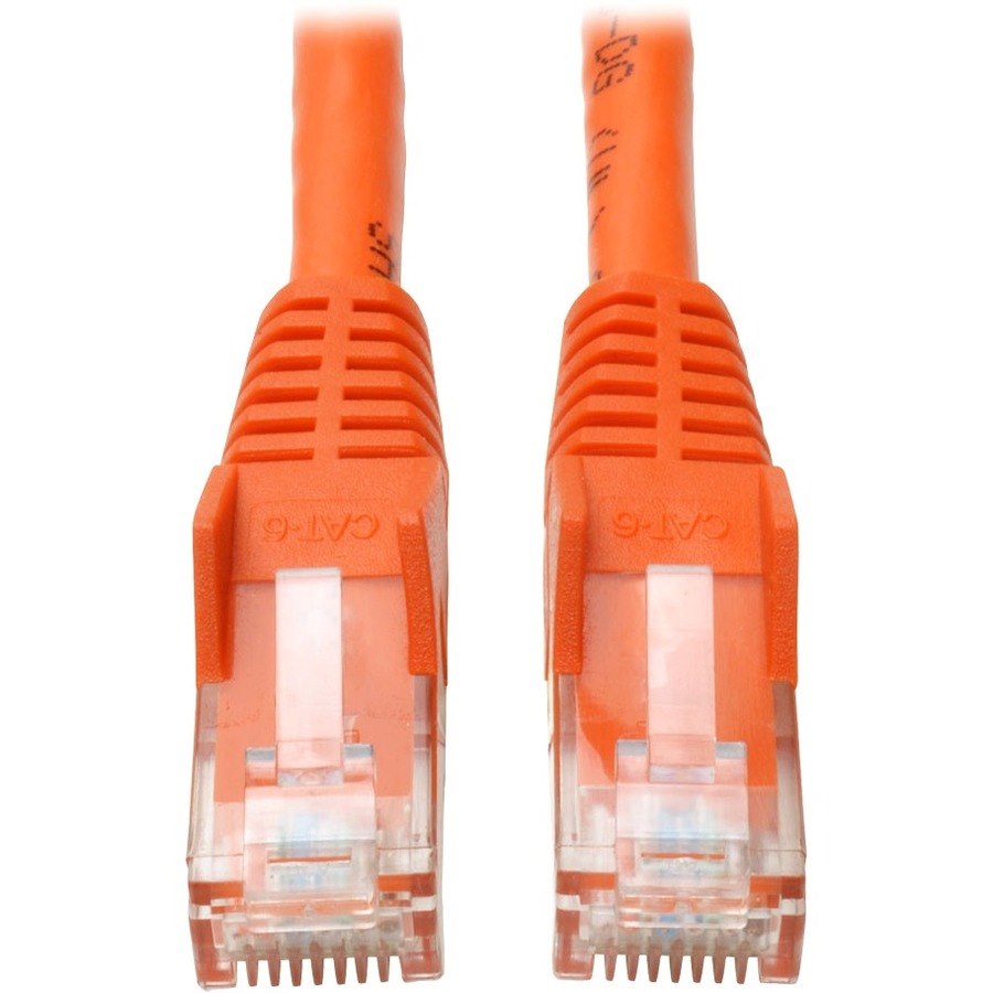 Tripp Lite 5ft Cat6 Gigabit Snagless Molded Patch Cable RJ45 M/M Orange 5'