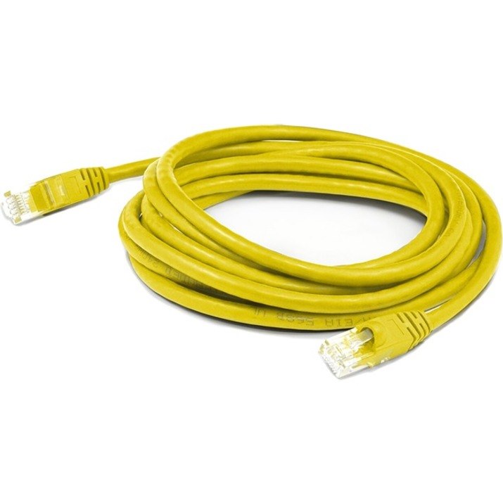 AddOn 40ft Yellow CAT 6 Shielded PVC Ethernet Cable Snagless Bubble Boot RJ-45 M/M