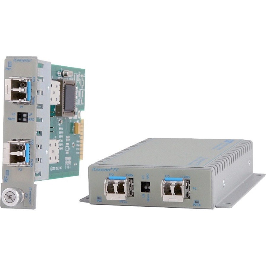 Omnitron Systems SFP to SFP Protocol-Transparent Media Converter and WDM Transponder