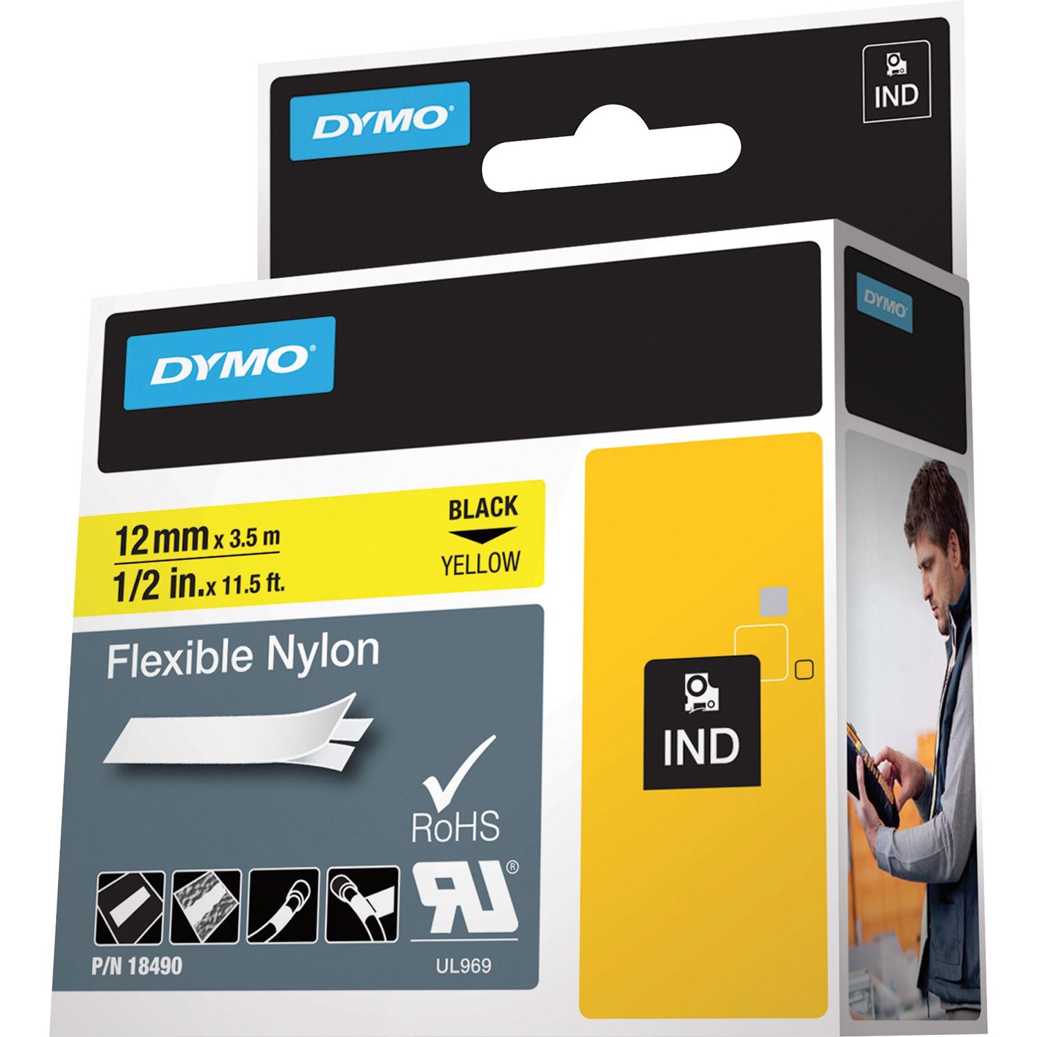 Dymo Rhino Flexible Nylon Labels