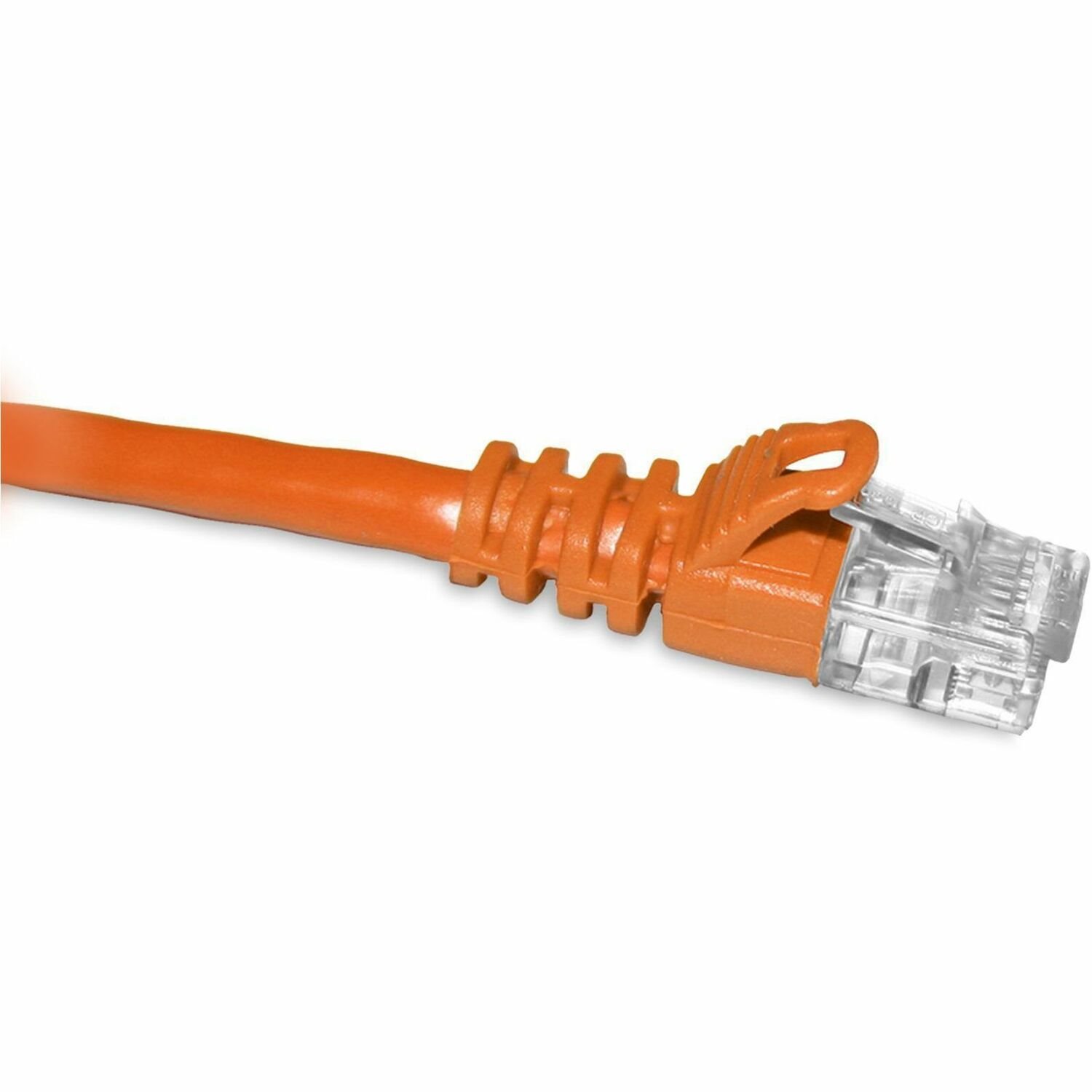 ENET Cat5e Orange 6 Inch Patch Cable with Snagless Molded Boot (UTP) High-Quality Network Patch Cable RJ45 to RJ45 - 6In