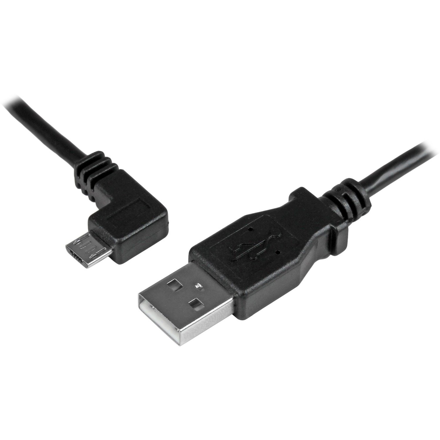 StarTech.com 1m 3 ft Left Angle Micro-USB Charge-and-Sync Cable M/M - USB 2.0 A to Micro-USB - 30/24 AWG