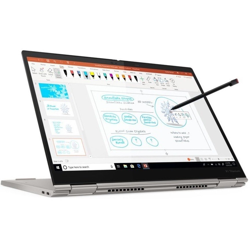 Lenovo ThinkPad X1 Titanium Yoga Gen 1 20QA00A1US 13.5" Touchscreen Convertible 2 in 1 Notebook - QHD - Intel Core i5 11th Gen i5-1130G7 - Intel Evo Platform - 16 GB - 256 GB SSD - English Keyboard - Titanium