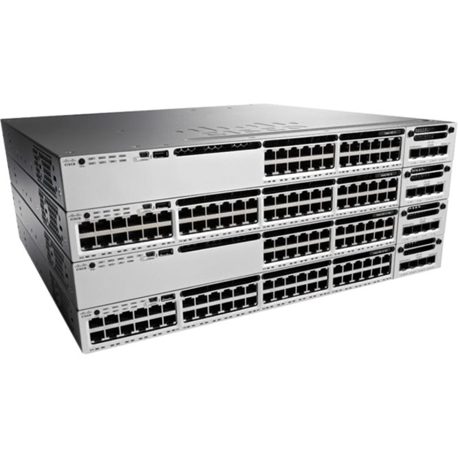 Cisco Catalyst 3850 WS-C3850-48F-L 48 Ports Manageable Ethernet Switch - Gigabit Ethernet - 10/100/1000Base-T