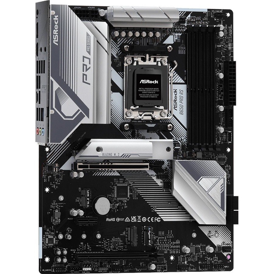 ASRock B650 PRO RS Gaming Desktop Motherboard - AMD B650 Chipset - Socket AM5 - ATX