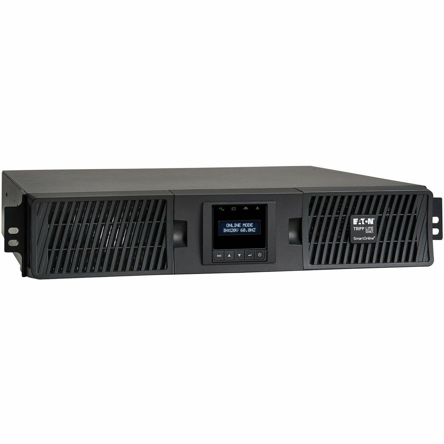 Eaton Tripp Lite Series Tripp Lite series SmartOnline 2000VA 1800W 120V Double-Conversion Sine Wave UPS - 7 Outlets, Extended Run, Network Card Option, LCD, USB, DB9, 2U Rack/Tower