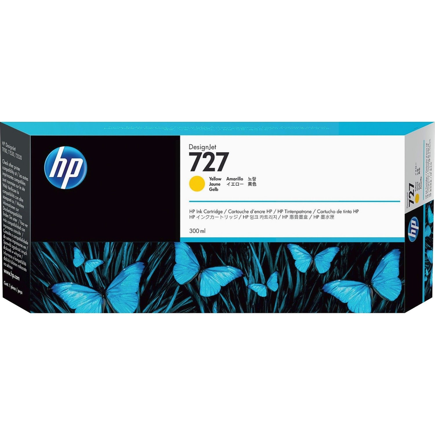 HP 727 Original Inkjet Ink Cartridge - Yellow Pack