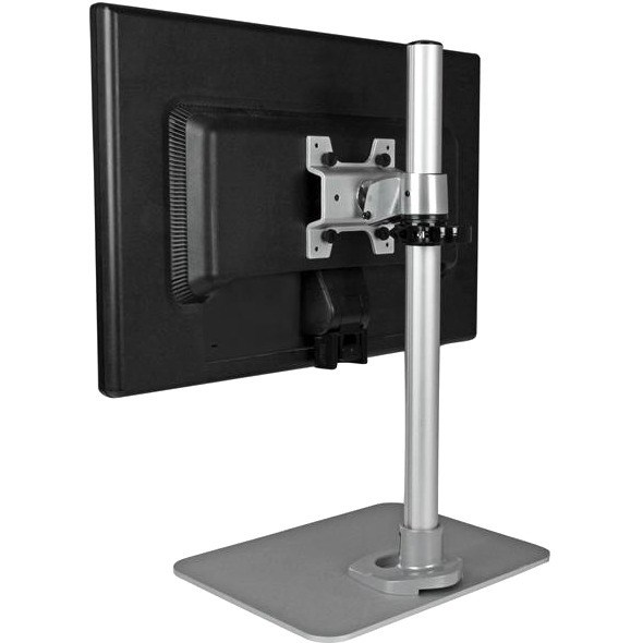 StarTech.com Single Monitor Stand, For up to 34" (30.9lb/14kg) VESA Mount Monitors, Works with iMac / Apple Cinema Displays, Steel, Silver