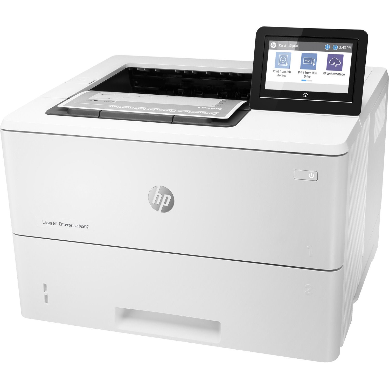 HP LaserJet Enterprise M507 M507dng Desktop Laser Printer - Monochrome