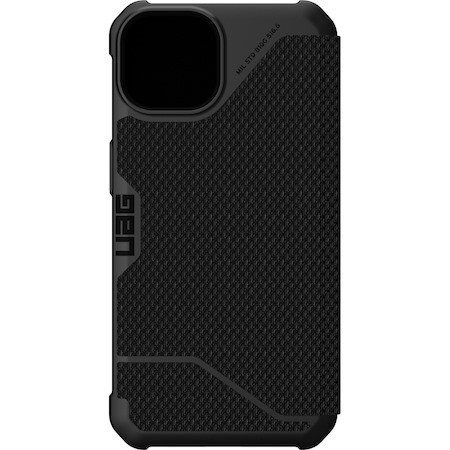 Urban Armor Gear Metropolis Rugged Carrying Case (Folio) Apple iPhone 13 Smartphone - Kevlar Black
