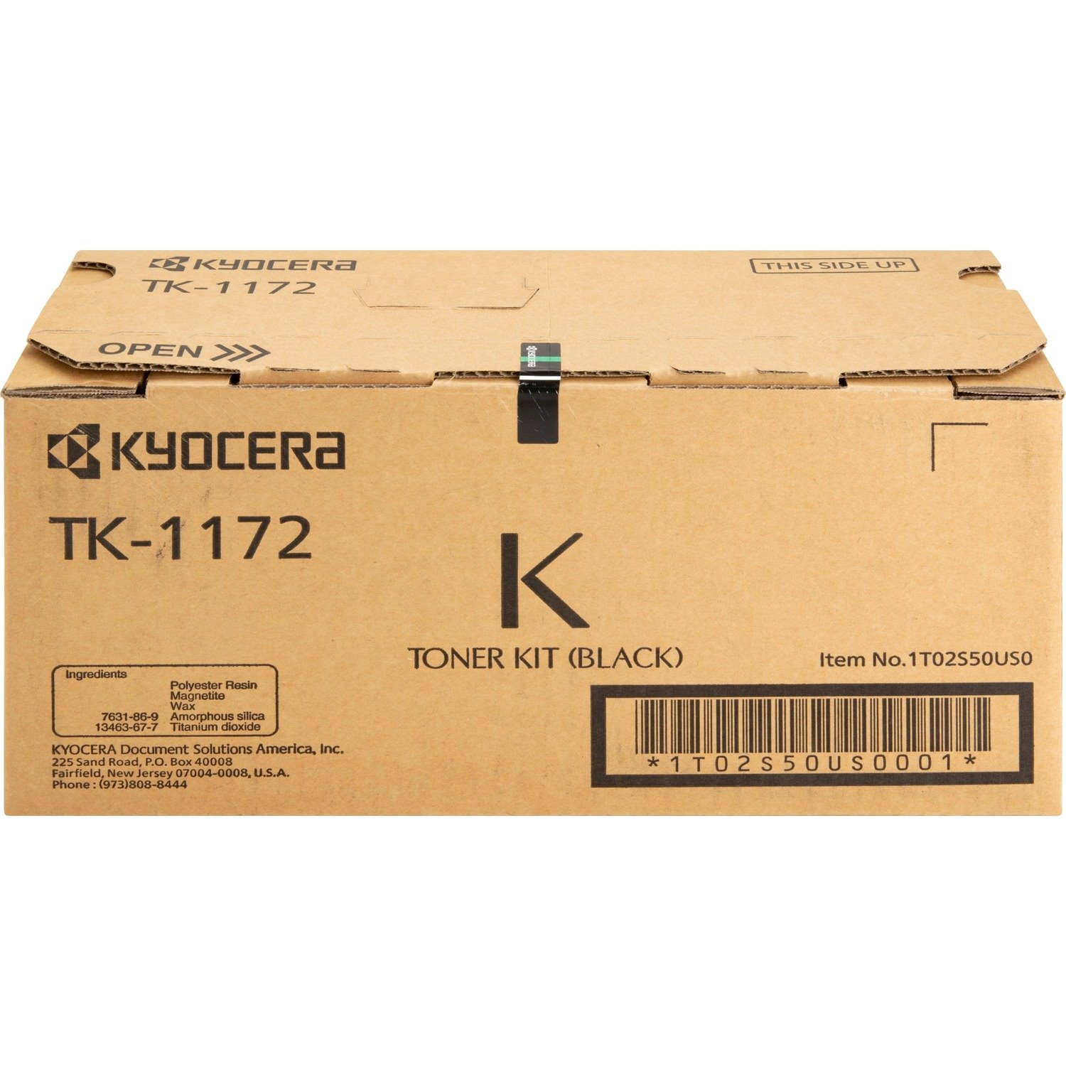 Kyocera TK-1172 Original Laser Toner Cartridge - Black - 1 Each