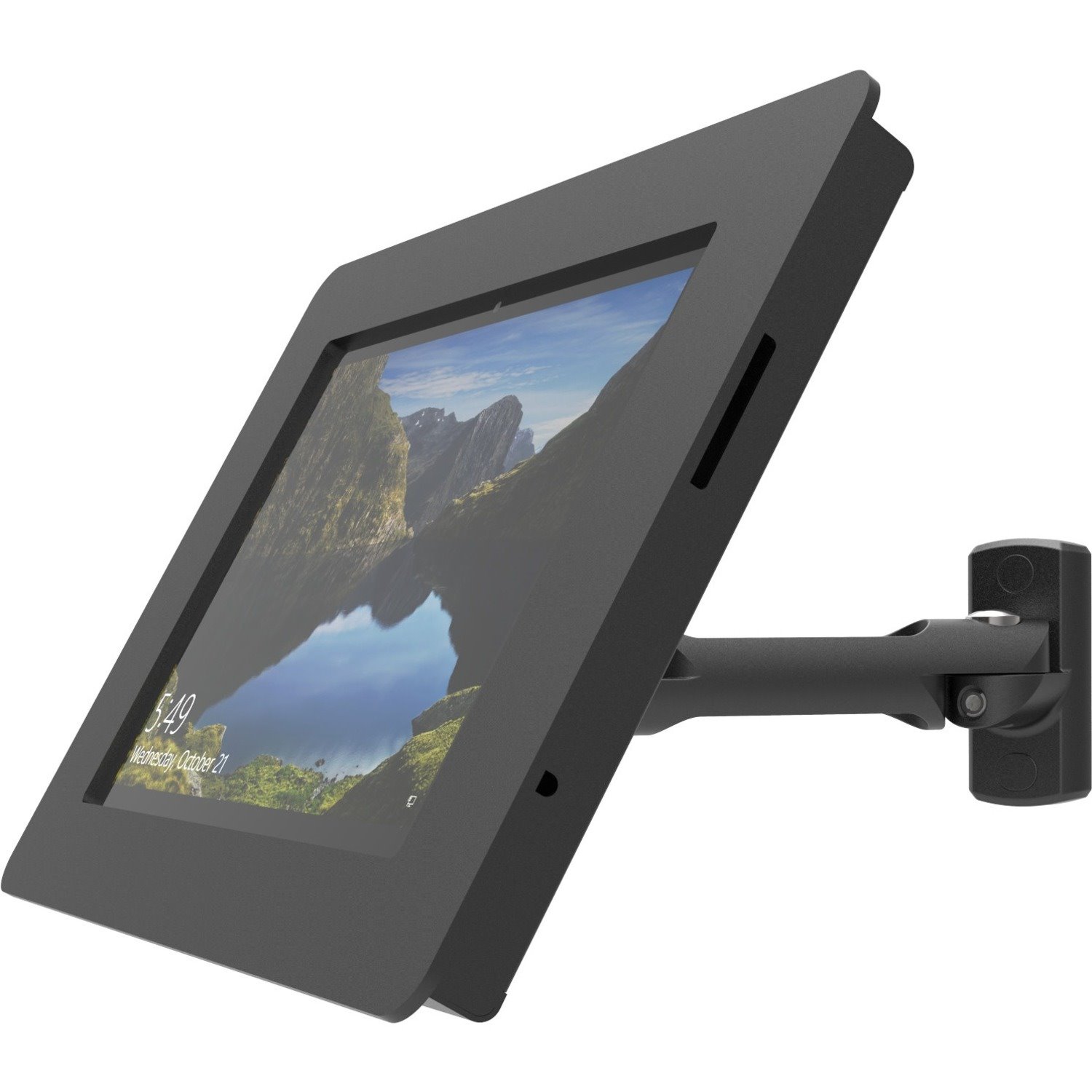 Compulocks Surface Go (1-3rd) Rokku Enclosure Swing Wall Mount Black