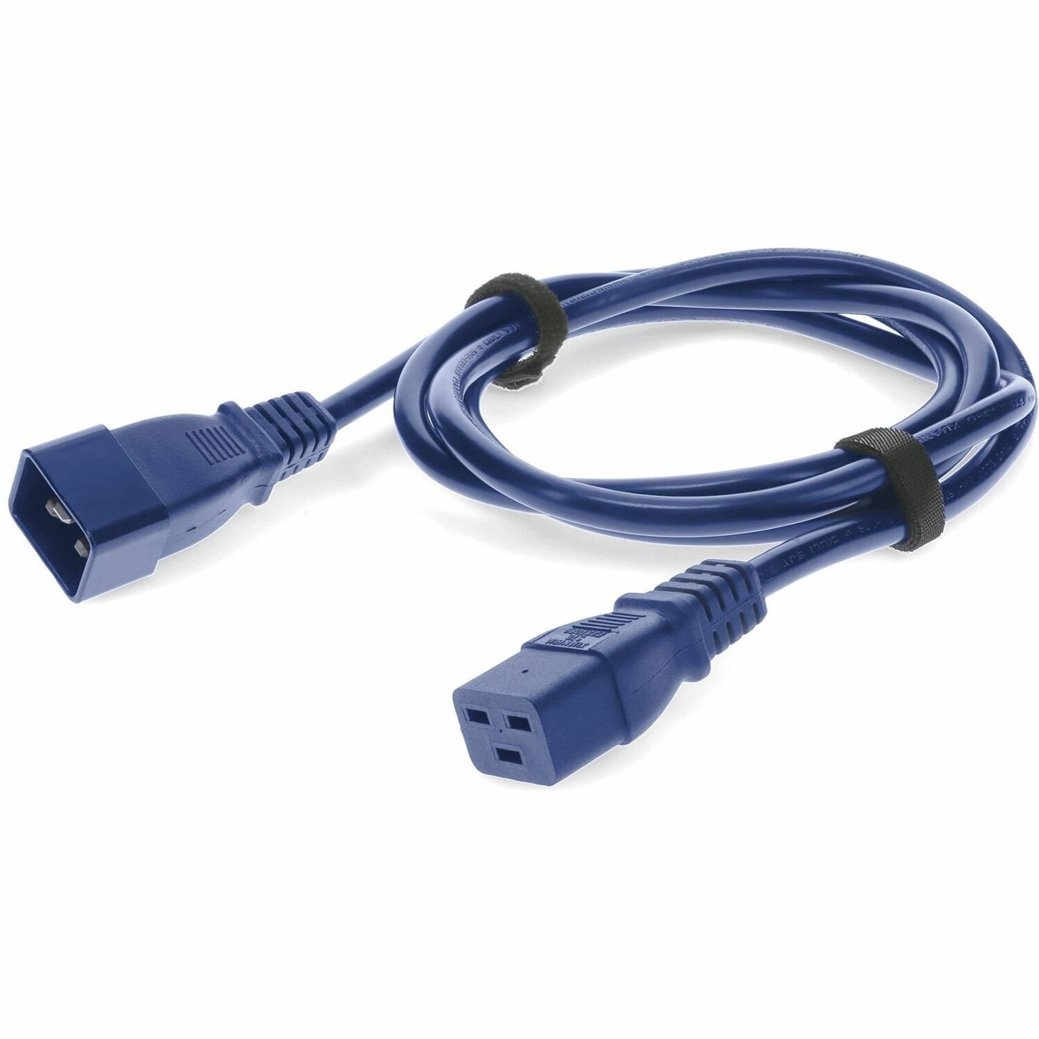 Addon 4ft C19 Female to C20 Male 16AWG 100-250V at 10A Blue Power Cable