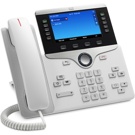Cisco 8841 IP Phone - Corded - Wall Mountable - White