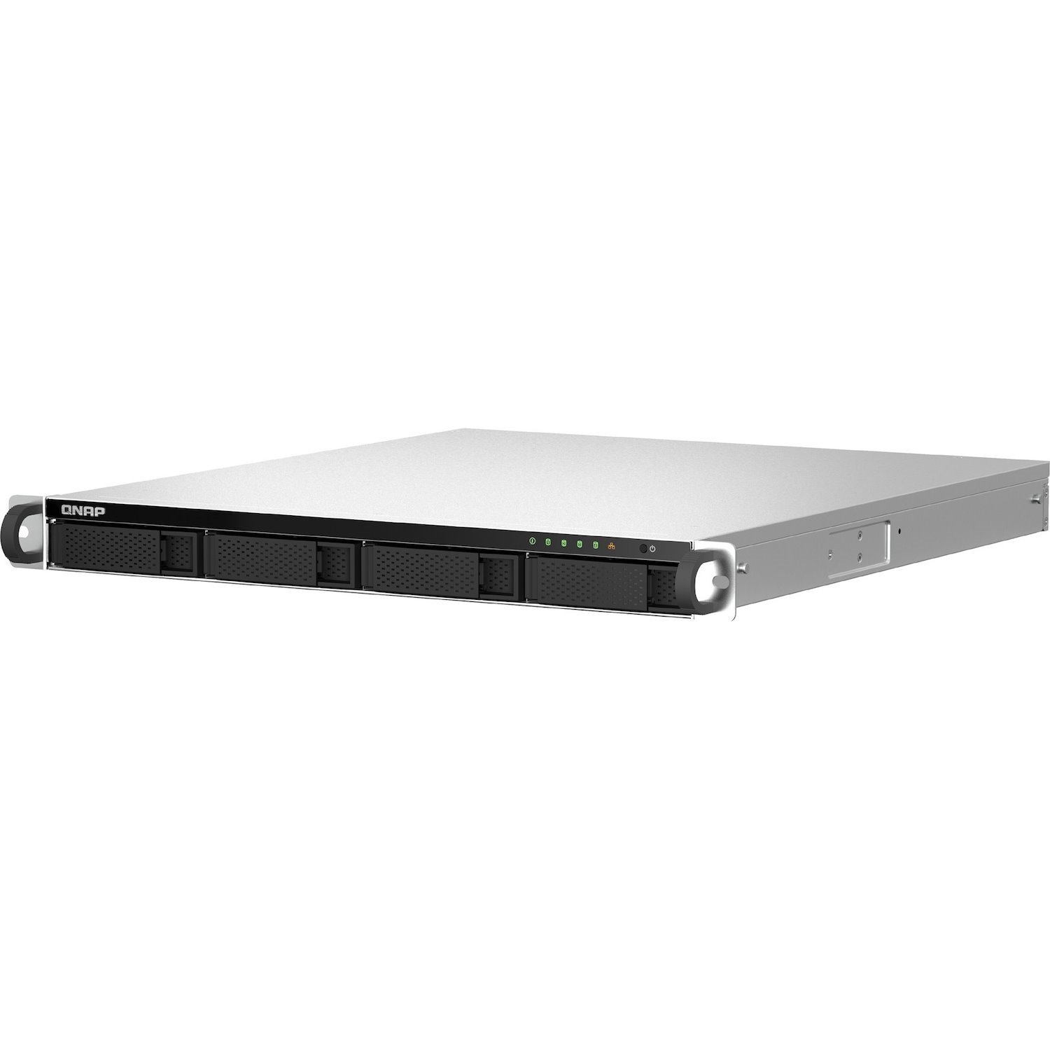 QNAP TS-464U-8G 4 x Total Bays SAN/NAS Storage System - 4 GB Flash Memory Capacity - Intel Celeron N5095 Quad-core (4 Core) - 8 GB RAM - DDR4 SDRAM - 1U Rack-mountable