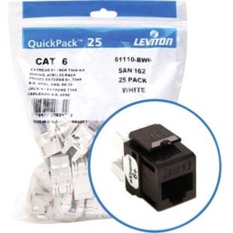 Leviton eXtreme 6+ Component-Rated Keystone Jack