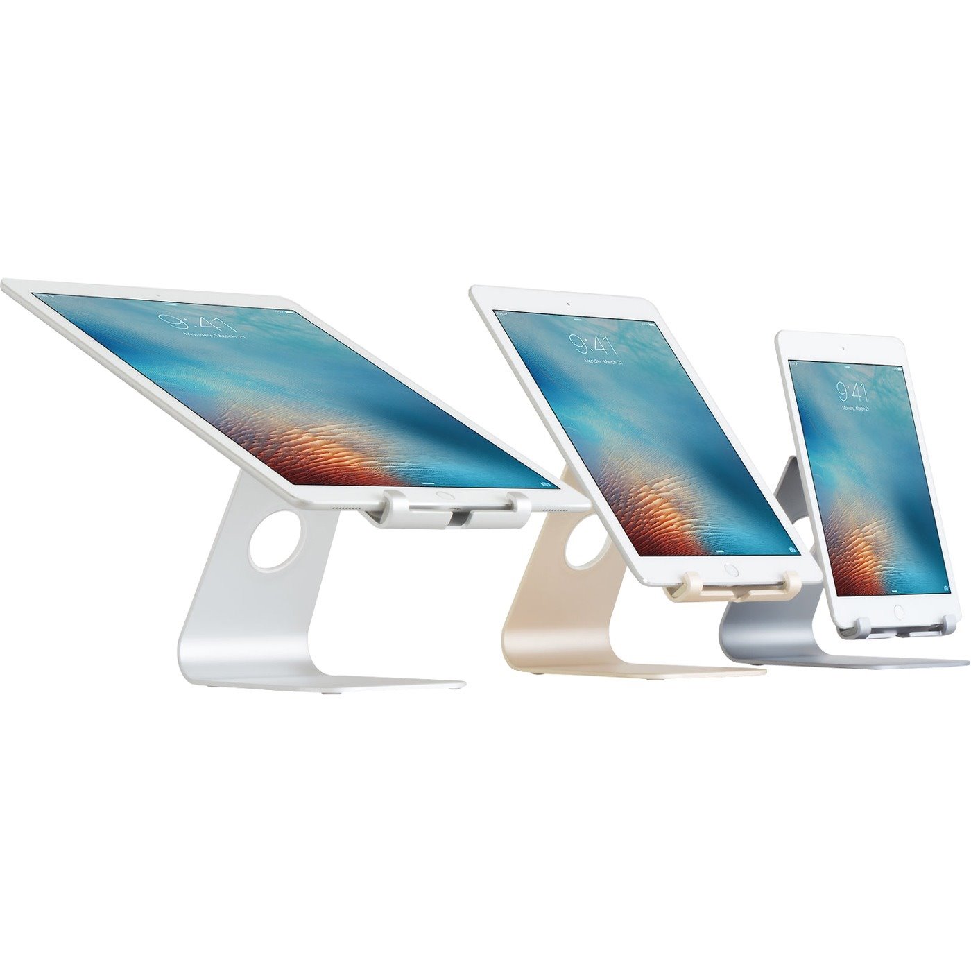 Rain Design mStand tabletplus - tablet stand - Silver