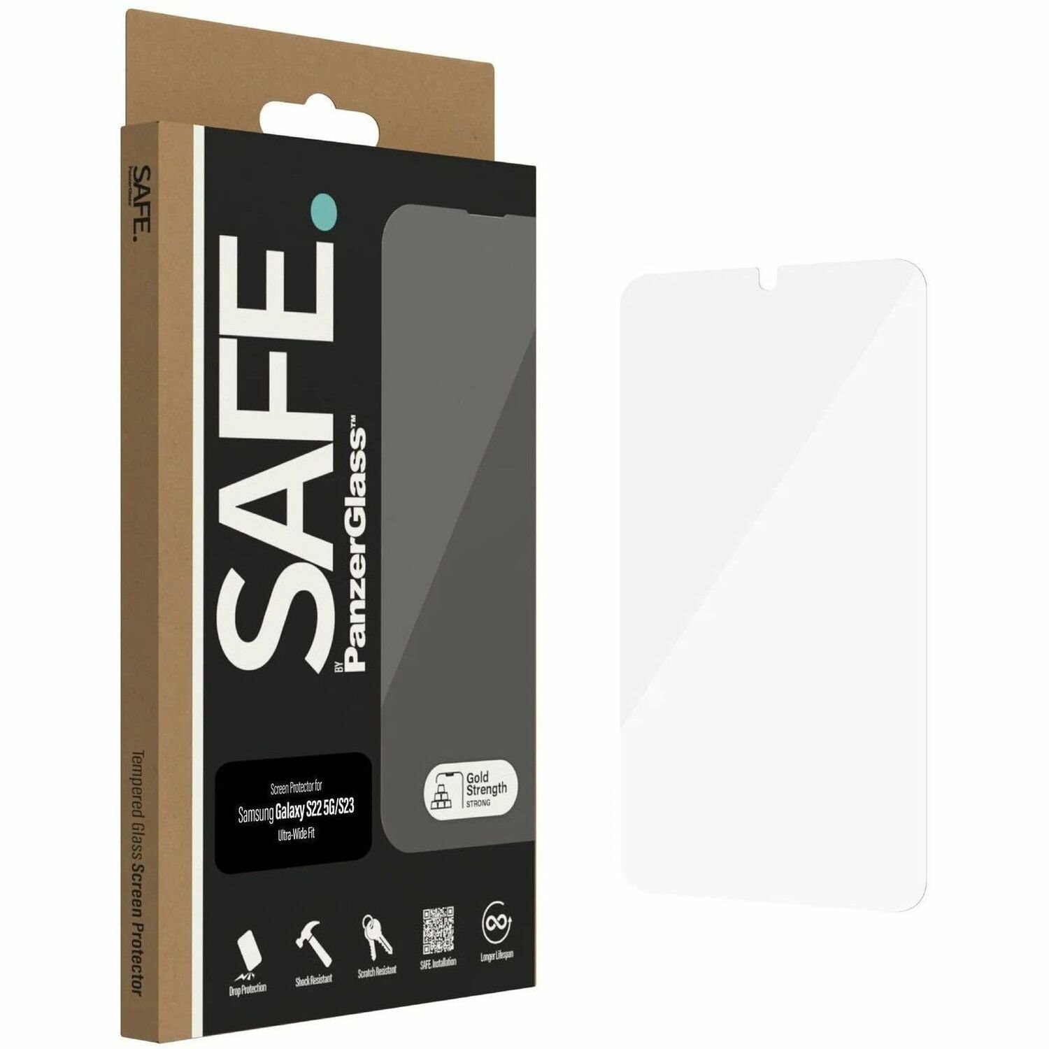 Safe Tempered Glass Screen Protector - Black