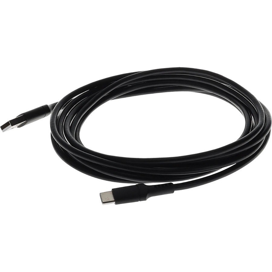 6ft (2m) USB-C Male to USB-A 2.0 Male Sync and Charge Black Cable