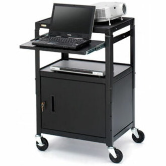 Bretford CA2642NS-P5 Adjustable Height Multipurpose Cart with Cabinet