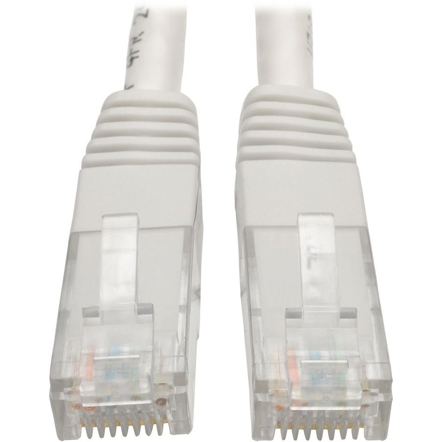 Eaton Tripp Lite Series Cat6 Gigabit Molded (UTP) Ethernet Cable (RJ45 M/M), PoE, White, 2 ft. (0.61 m)