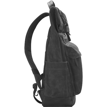 V7 Elite CBXT16-CANVAS Carrying Case (Backpack) for 39.6 cm (15.6") to 40.6 cm (16") Notebook - Black