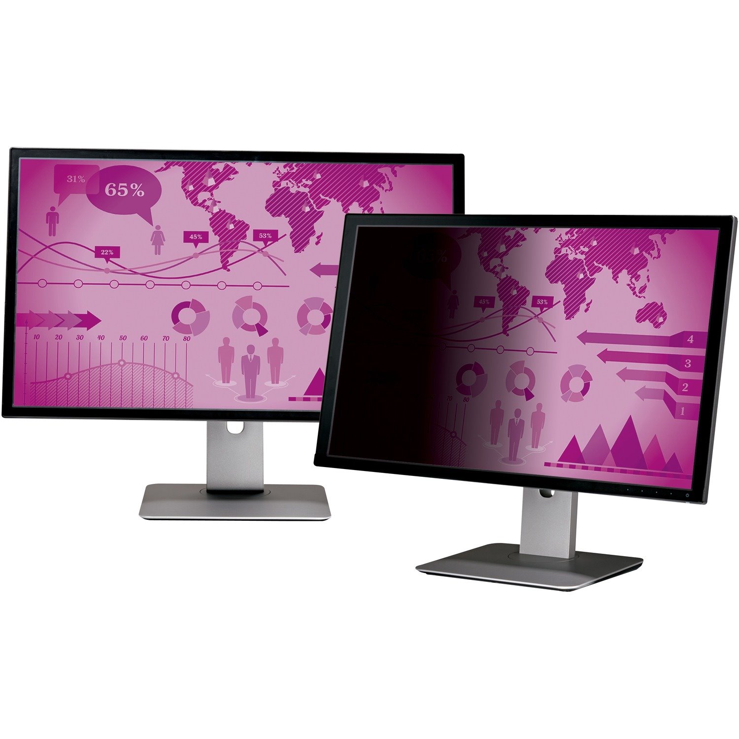 3M&trade; High Clarity Privacy Filter for 23.6in Monitor, 16:9, HC236W9B